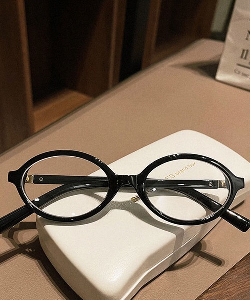 HALEY PESCA（ヘーリーペスカ）の「HALEY PESCA/オーバル　ギークスタイルメガネ（メガネ・レディース・ブラック/レオパード・FREE）」の4枚目の写真