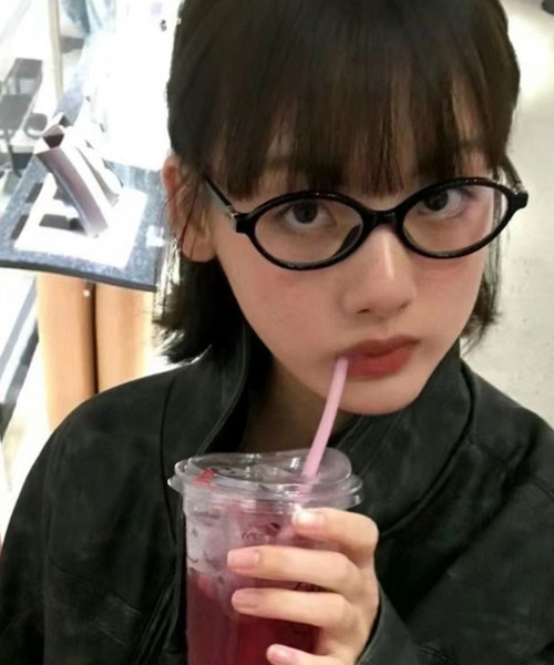 HALEY PESCA（ヘーリーペスカ）の「HALEY PESCA/オーバル　ギークスタイルメガネ（メガネ・レディース・ブラック/レオパード・FREE）」の5枚目の写真