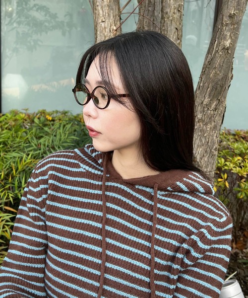 HALEY PESCA（ヘーリーペスカ）の「HALEY PESCA/オーバル　ギークスタイルメガネ（メガネ・レディース・ブラック/レオパード・FREE）」の14枚目の写真