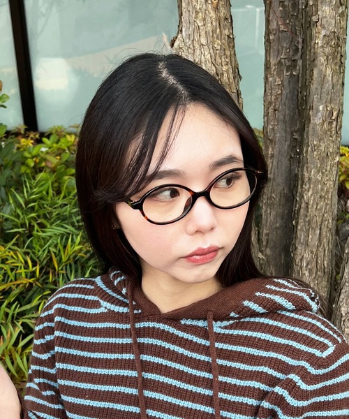 HALEY PESCA（ヘーリーペスカ）の「HALEY PESCA/オーバル　ギークスタイルメガネ（メガネ・レディース・ブラック/レオパード・FREE）」の15枚目の写真