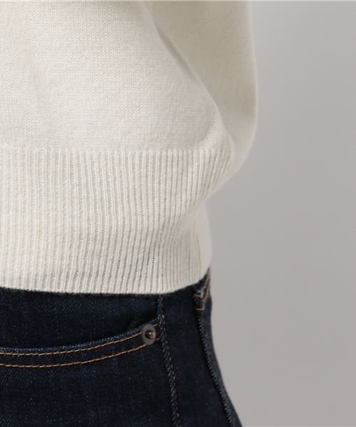 OUTLET（アウトレット）の「【DouDou】MASON/レースVネック（ニット/セーター・レディース・ピンク系その他/ネイビー/アイボリー・FREE）」の9枚目の写真