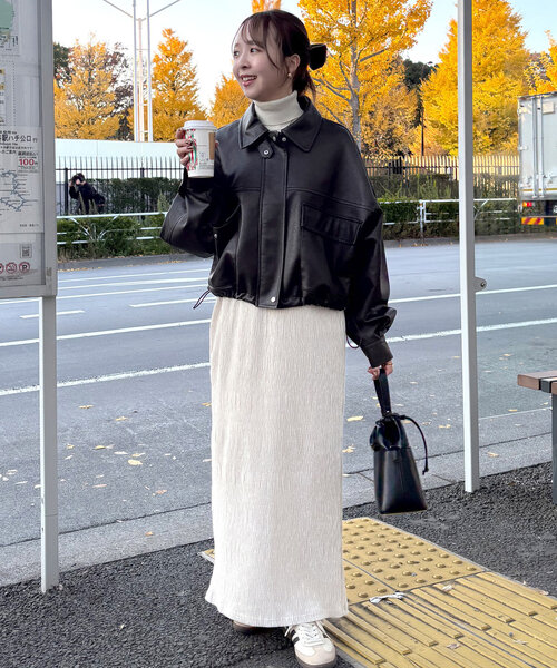 細見えを叶える！】ベロアプリーツナロースカート（スカート