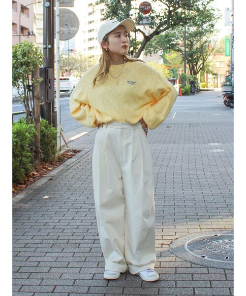 Ungrid(アングリッド)の「【WEB限定】エンブロイダリーコットン混スラブニット(ニット/セーター・レディース・ピンク/グレー/ネイビー/イエロー・FREE)」の19枚目の写真