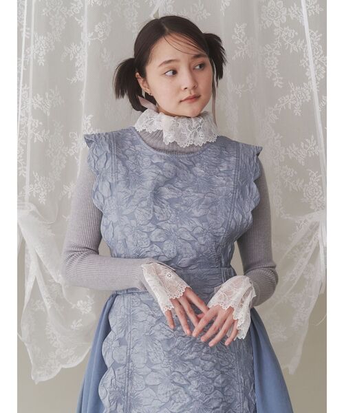 merry jenny（メリージェニー）の「レースリブニット（ニット/セーター・レディース・ピンク/グレー/アイボリー・FREE）」の12枚目の写真