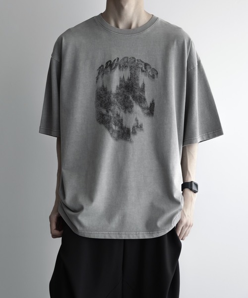 loose vintage make pigment over Tee / ルーズヴィンテージ