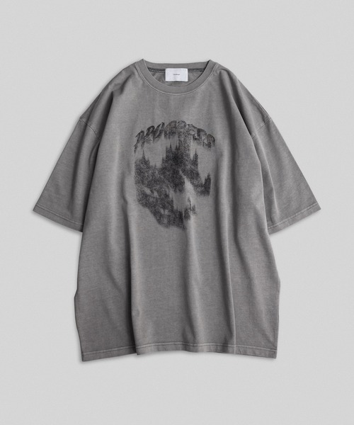 remer(リメール)の「loose vintage make pigment over Tee / ルーズヴィンテージメイクピグメントオーバーTシャツ(Tシャツ/カットソー・メンズ・ブラック系その他4/グレー系その他2/グレー系その他3/グレー系その他4/ブラック系その他2/グレー系その他/ブラック系その他/ブラック系その他3・X-SMALL/SMALL/MEDIUM/LARGE)」の14枚目の写真