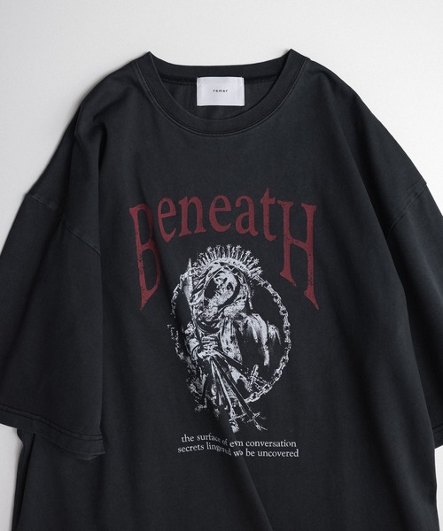 remer(リメール)の「loose vintage make pigment over Tee / ルーズヴィンテージメイクピグメントオーバーTシャツ(Tシャツ/カットソー・メンズ・ブラック系その他4/グレー系その他2/グレー系その他3/グレー系その他4/ブラック系その他2/グレー系その他/ブラック系その他/ブラック系その他3・X-SMALL/SMALL/MEDIUM/LARGE)」の19枚目の写真
