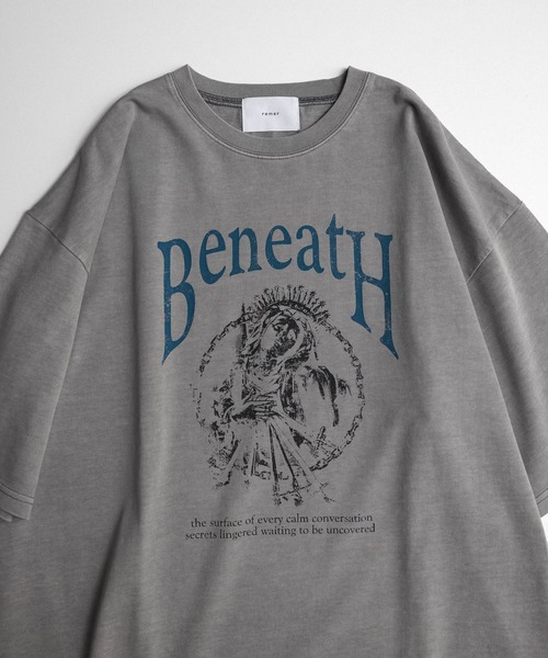 remer(リメール)の「loose vintage make pigment over Tee / ルーズヴィンテージメイクピグメントオーバーTシャツ(Tシャツ/カットソー・メンズ・ブラック系その他4/グレー系その他2/グレー系その他3/グレー系その他4/ブラック系その他2/グレー系その他/ブラック系その他/ブラック系その他3・X-SMALL/SMALL/MEDIUM/LARGE)」の20枚目の写真