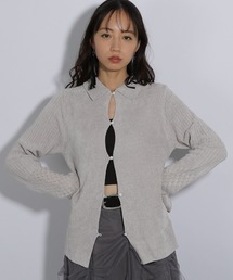 HARE | アミジキリカエタイトニットカーディガン(HARE)(ニット/セーター)