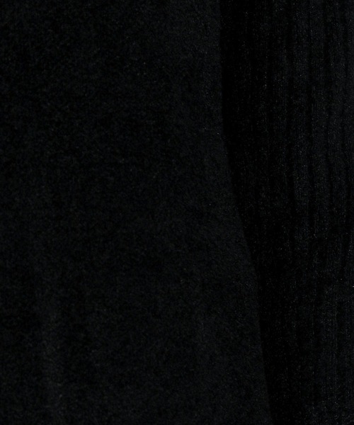 HARE（ハレ）の「アミジキリカエタイトニットカーディガン(HARE)（ニット/セーター・レディース・ブラック/グレー・FREE）」の5枚目の写真