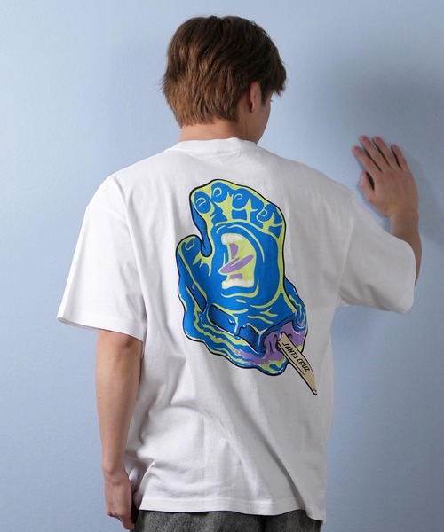 パステルカラー 男女兼用で着れる可愛いCrocサンダルロゴtシャツ SANTACRUZ サンタクルーズ Hart Land Hand Cropped Tee