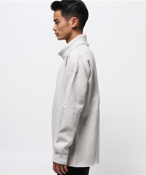 CIAOPANIC TYPY(チャオパニックティピー)の「ルーヘビー裏毛オーバータートル(スウェット・メンズ・ホワイト/オリーブ/ブラック・MEDIUM/LARGE)」の4枚目の写真