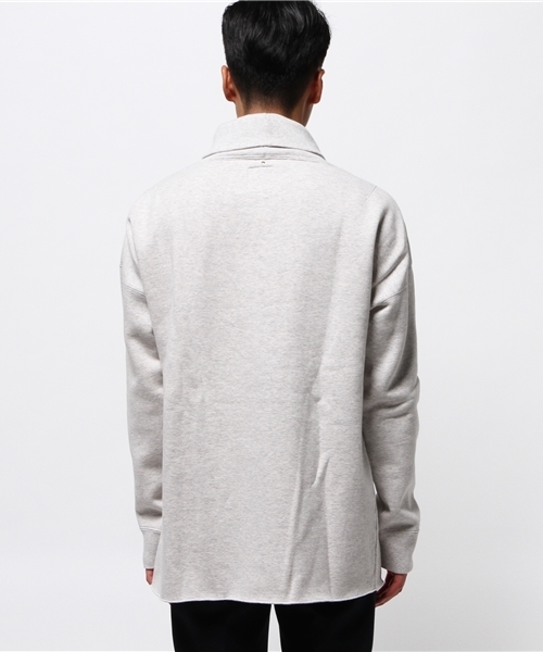 CIAOPANIC TYPY(チャオパニックティピー)の「ルーヘビー裏毛オーバータートル(スウェット・メンズ・ホワイト/オリーブ/ブラック・MEDIUM/LARGE)」の5枚目の写真