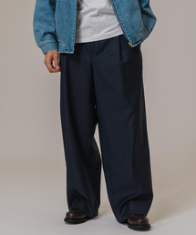 EDIFICE | LA BOUCLE(ラブークル) Loro Piana Fabric ワイドパンツ(スラックス)