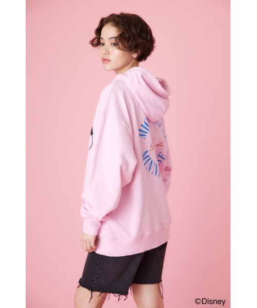 RODEO CROWNS WIDE BOWL（ロデオクラウンズワイドボウル）の「(ミッキー＆ミニー)スウェットパーカー（スウェット・レディース・ブラック/ピンク/杢グレー・FREE）」の22枚目の写真