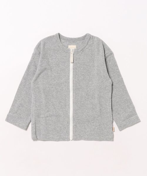 HAKKA KIDS（ハッカキッズ）の「カラーカーディガン（カーディガン/ボレロ・キッズ・杢グレー/ピンク/ネイビー・130cm/120cm/110cm/100cm）」の2枚目の写真