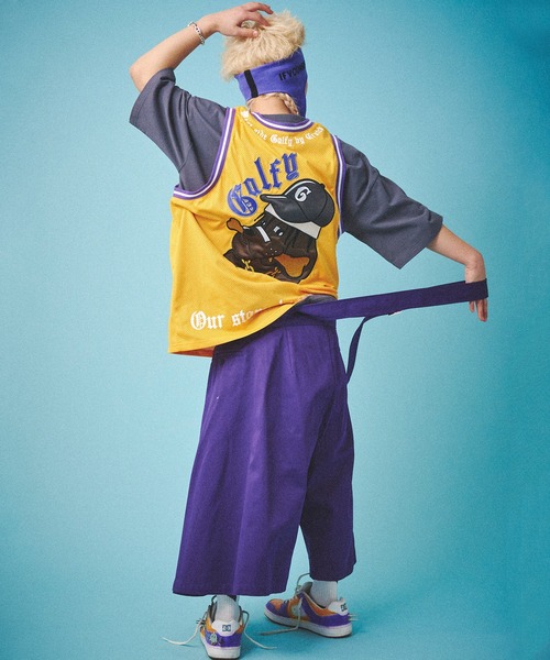 GALFY(ガルフィー)の「【GALFY/ガルフィー】ウェッサイ成金ユニフォーム(タンクトップ・メンズ・ブラック/ブルー/マスタード・L/XL)」の20枚目の写真