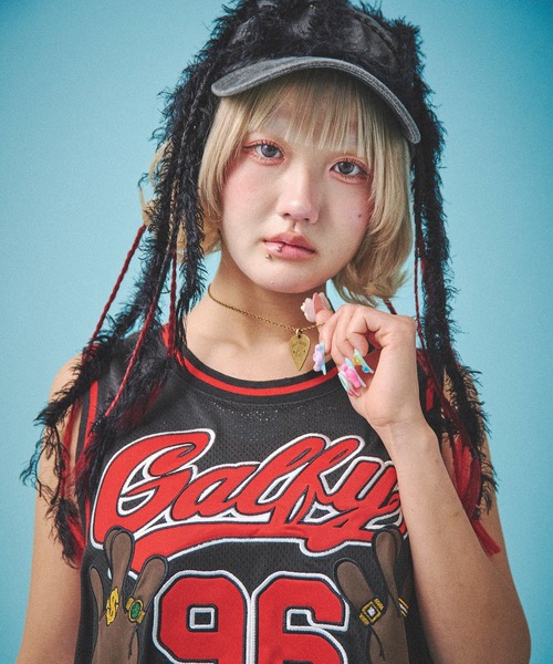 GALFY(ガルフィー)の「【GALFY/ガルフィー】ウェッサイ成金ユニフォーム(タンクトップ・メンズ・ブラック/ブルー/マスタード・L/XL)」の10枚目の写真