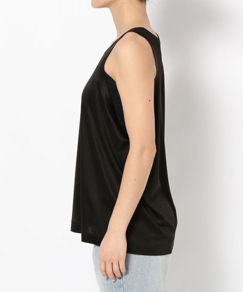 LOWRYS FARM（ローリーズファーム）の「サテンノースリーブ　291340（タンクトップ・レディース・アイボリー/ブラック・FREE）」の17枚目の写真