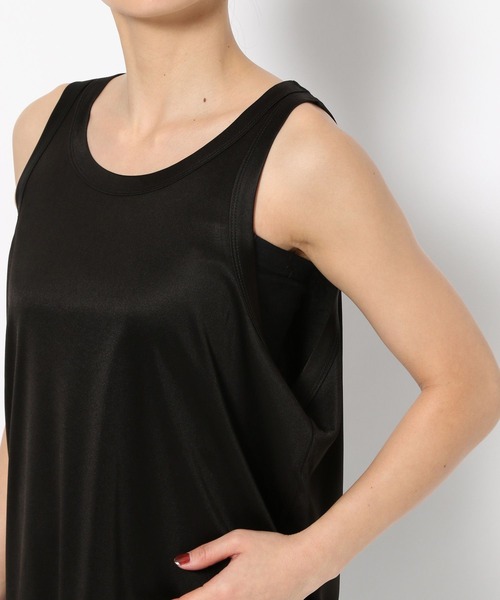 LOWRYS FARM（ローリーズファーム）の「サテンノースリーブ　291340（タンクトップ・レディース・アイボリー/ブラック・FREE）」の3枚目の写真