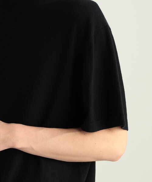EDITION(エディション)の「コットンカシミヤ ハーフスリーブトップス(Tシャツ/カットソー・メンズ・ブラック/チャコールグレー・L/M/S)」の17枚目の写真