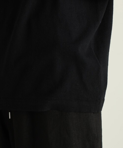 EDITION(エディション)の「コットンカシミヤ ハーフスリーブトップス(Tシャツ/カットソー・メンズ・ブラック/チャコールグレー・L/M/S)」の18枚目の写真