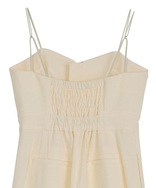 LAME TWEED BUSTIER ROMPERS（サロペット/オーバーオール