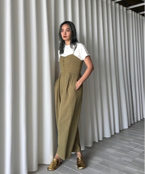 サロペット・オーバーオール・オールインワン louren 21SS summer tweed jumpsuits louren 21SS summer tweed jumpsuits - メルカリ