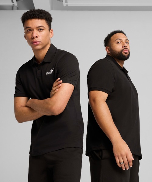 PUMA(プーマ)の「PUMA プーマ メンズ ESS NO. 1 ロゴ ピケ 半袖 ポロシャツ(ポロシャツ・メンズ・ホワイト/ブラック/ネイビー/ヘザーグレー・XX-LARGE/SMALL/MEDIUM/LARGE/X-LARGE)」の1枚目の写真