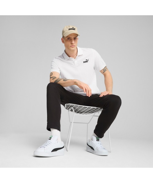 PUMA(プーマ)の「PUMA プーマ メンズ ESS NO. 1 ロゴ ピケ 半袖 ポロシャツ(ポロシャツ・メンズ・ホワイト/ブラック/ネイビー/ヘザーグレー・XX-LARGE/SMALL/MEDIUM/LARGE/X-LARGE)」の6枚目の写真