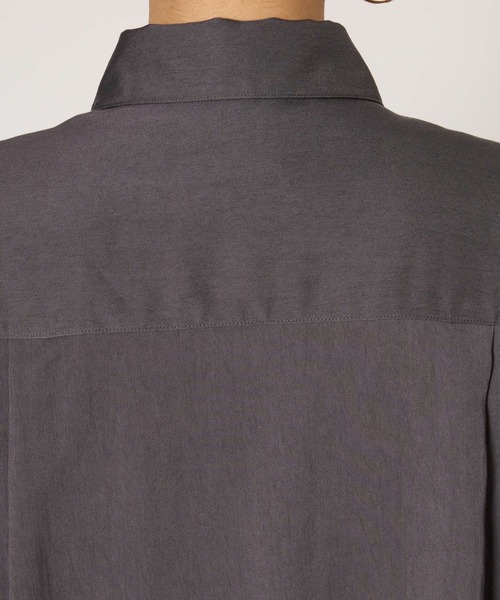 BABYLONE（バビロン）の「ツイルニドムタンブラーシャツ（シャツ/ブラウス・レディース・チャコール/ベージュ・フリー）」の4枚目の写真