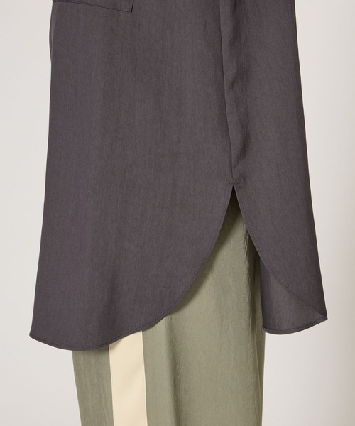 BABYLONE（バビロン）の「ツイルニドムタンブラーシャツ（シャツ/ブラウス・レディース・チャコール/ベージュ・フリー）」の9枚目の写真