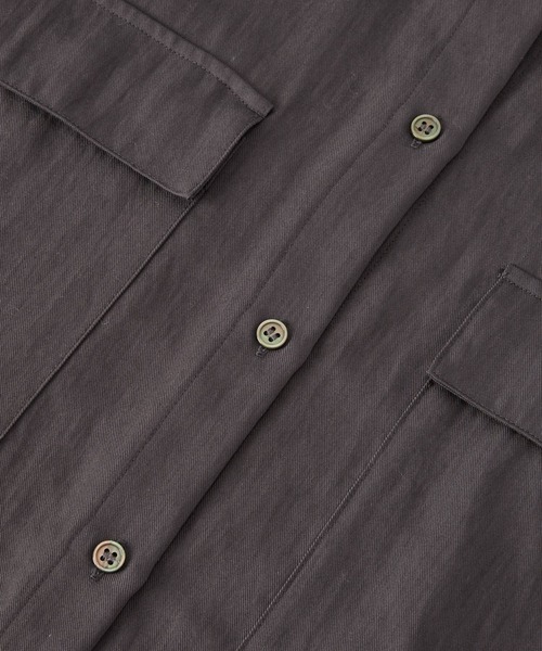 BABYLONE（バビロン）の「ツイルニドムタンブラーシャツ（シャツ/ブラウス・レディース・チャコール/ベージュ・フリー）」の10枚目の写真