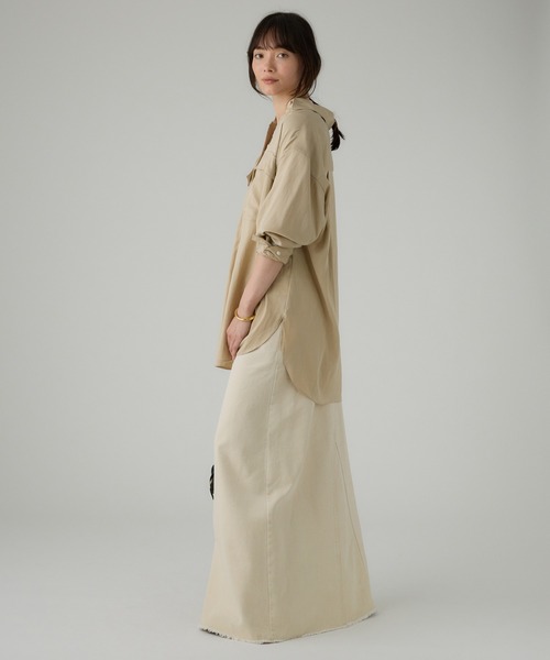 BABYLONE（バビロン）の「ツイルニドムタンブラーシャツ（シャツ/ブラウス・レディース・チャコール/ベージュ・フリー）」の20枚目の写真