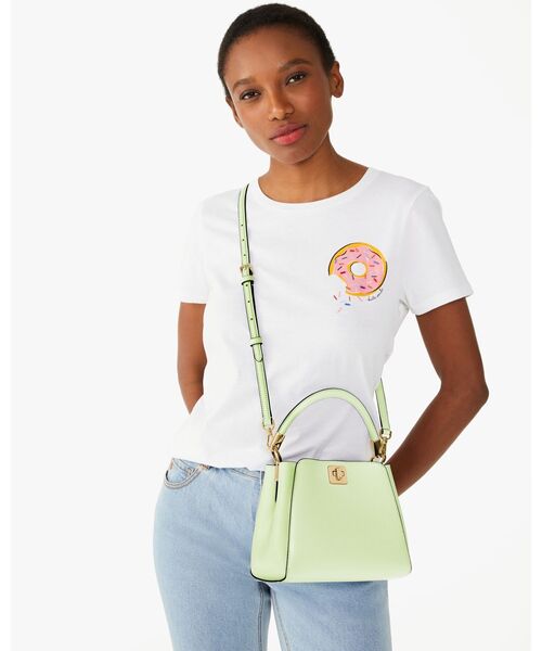kate spade new york（ケイトスペード ニューヨーク）の「フィービー トップ ハンドル サッチェル（ハンドバッグ・レディース・グリーン・ONESIZE）」の2枚目の写真