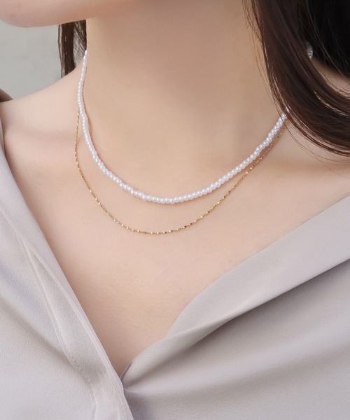 blackdia ocean(ブラックダイヤオーシャン)の「blackdia ocean スキンペタル ダブルチェーンネックレス(ネックレス・レディース・シルバー系その他/ゴールド系その他/ゴールド系その他3/シルバー系その他3/シルバー系その他2/ゴールド/シルバー/ゴールド系その他2・FREE)」の8枚目の写真