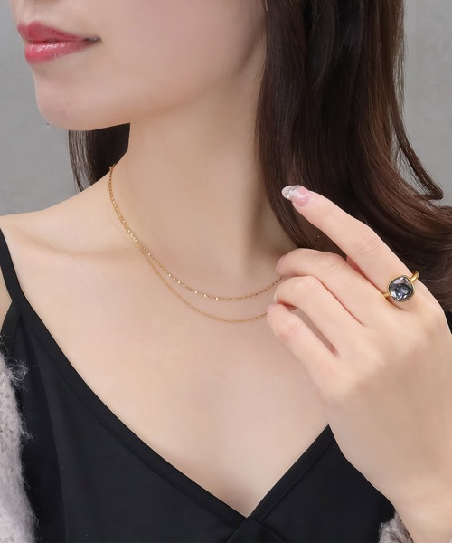blackdia ocean(ブラックダイヤオーシャン)の「blackdia ocean スキンペタル ダブルチェーンネックレス(ネックレス・レディース・シルバー系その他/ゴールド系その他/ゴールド系その他3/シルバー系その他3/シルバー系その他2/ゴールド/シルバー/ゴールド系その他2・FREE)」の22枚目の写真