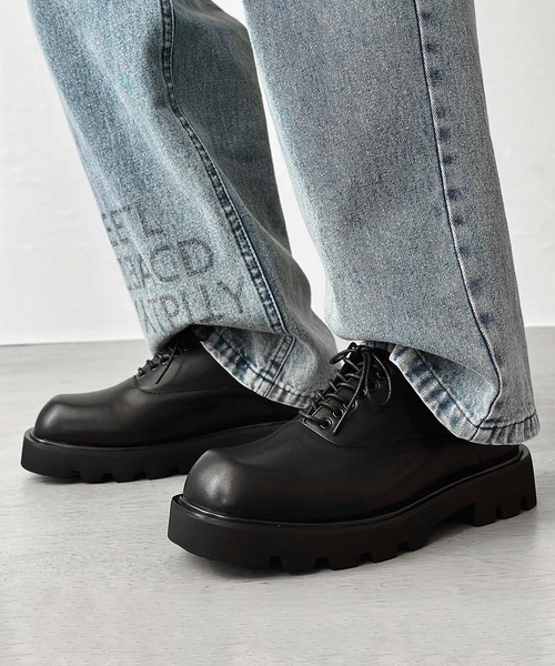 shoes365（シューズスリーシックスファイヴ）の「[2025SS SHOES 365 NEW] メンズ スクエアトゥ ビジネスシューズ（ドレスシューズ・メンズ・ブラック・27.0cm/26.5cm/26.0cm/25.5cm/25.0cm/24.5cm）」の4枚目の写真