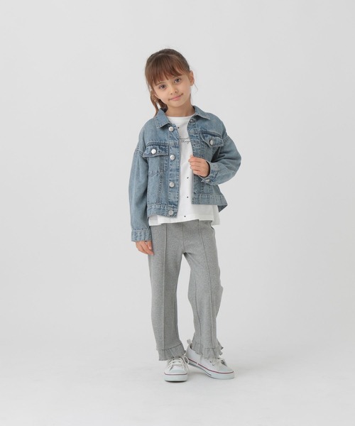 GLOBAL WORK（グローバルワーク）の「裾フリルカットパンツ/T/291993（その他パンツ・キッズ・グレー/ブルー・120cm/100cm/110cm）」の20枚目の写真