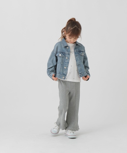 GLOBAL WORK（グローバルワーク）の「裾フリルカットパンツ/T/291993（その他パンツ・キッズ・グレー/ブルー・120cm/100cm/110cm）」の21枚目の写真