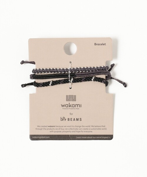 wakami(ワカミ)の「【別注】wakami / ブレスレット 3本セット 2025(ブレスレット・レディース・ベージュ/グレー/マルチ/エメラルド/ブラック/オレンジ/ネイビー・ONE SIZE)」の22枚目の写真