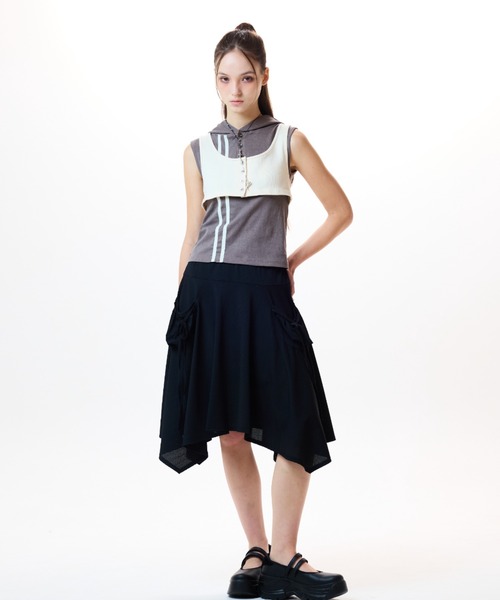 【LUV IS TRUE】★送料・関税込★IM LAYERED ミディスカート セール】IM LAYERED MIDI SKIRT(スカート)|LUVISTRUE(ラヴ