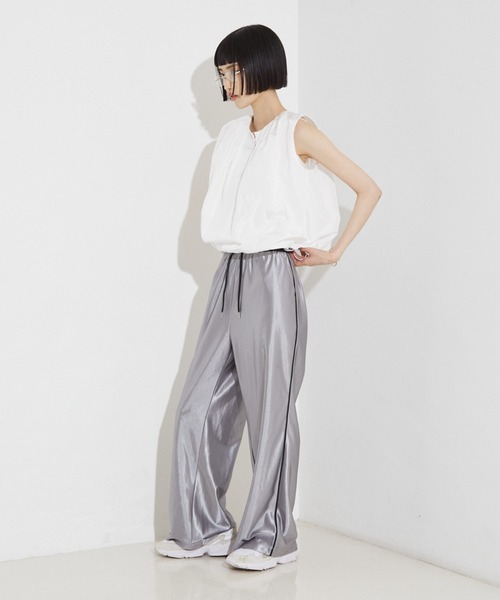 NOMINE（ノミネ）の「タック バルーン タンクトップ ブラウス（シャツ/ブラウス・レディース・グリーン/ブラウン/ホワイト/ブラック・フリー）」の14枚目の写真