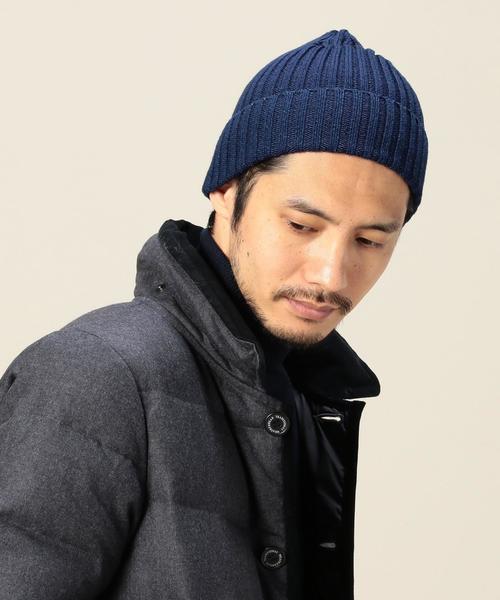 BEAUTY&YOUTH UNITED ARROWS(ビューティーアンドユースユナイテッドアローズ)の「BY コットン リブ ワッチ キャップ◆(ニットキャップ/ビーニー・メンズ・ブラック/ネイビー/コバルトブルー・フリー)」の7枚目の写真
