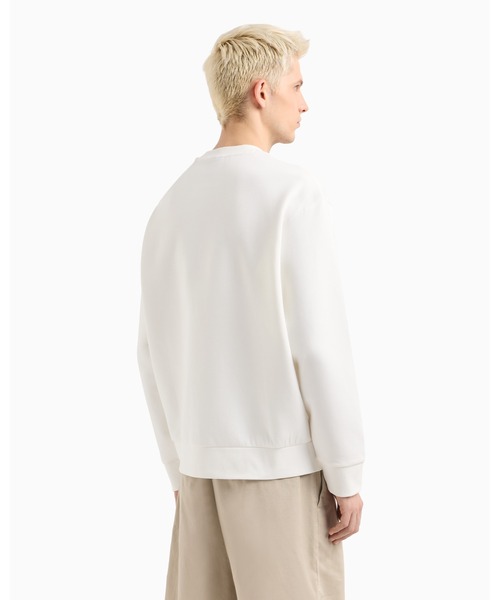 えーさん【ESSENTIALS】未使用 ロゴパッチ スウェット XXL セール】【A|X アルマーニ エクスチェンジ】ロゴパッチ クルー