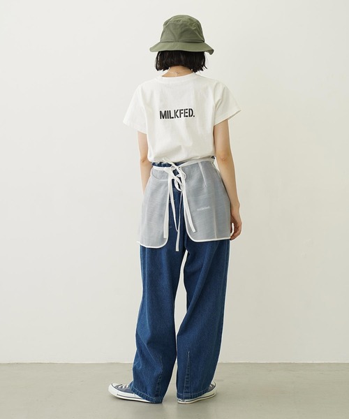 MILKFED.(ミルクフェド)の「HEAVEN27 COMPACT S/S TEE(Tシャツ/カットソー・レディース・ホワイト/ブラック/ブルー・M/S)」の11枚目の写真
