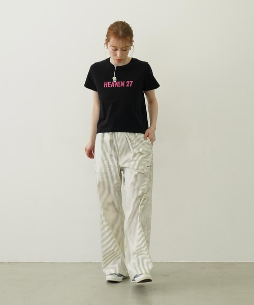MILKFED.(ミルクフェド)の「HEAVEN27 COMPACT S/S TEE(Tシャツ/カットソー・レディース・ホワイト/ブラック/ブルー・M/S)」の15枚目の写真