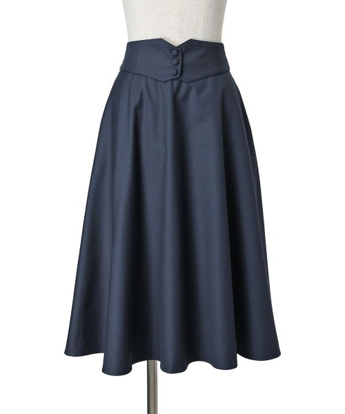 F i.n.t（フィント）の「【2サイズ展開】コルセットベルト2wayフレアースカート（スカート・レディース・ライトグリーン/ネイビー/アイボリー/ピンク/ブルー・1/2）」の11枚目の写真