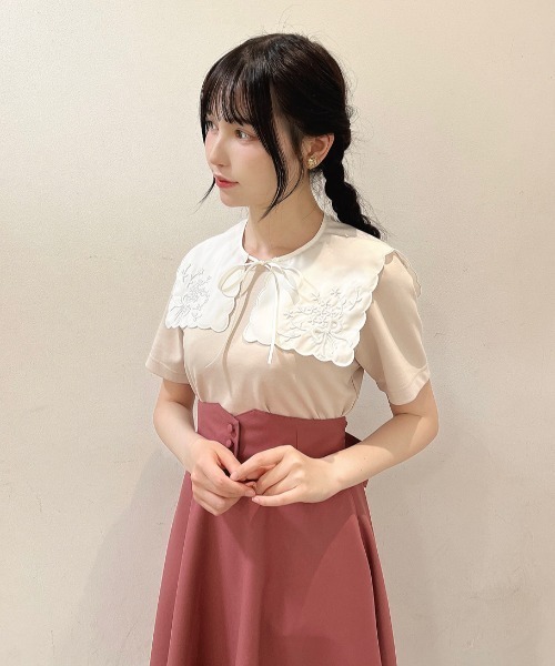 2サイズ展開】コルセットベルト2wayフレアースカート（スカート