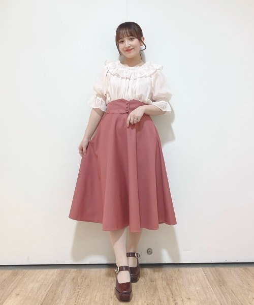 セール】【2サイズ展開】コルセットベルト2wayフレアースカート